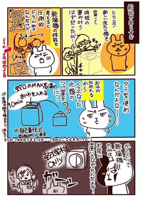 ?水曜日は★センタクモノの日?
私たち家族?‍?‍?は果たして
納得いく洗濯機を買うことができるのか?③
#コルクラボマンガ専科
#洗濯物と私 