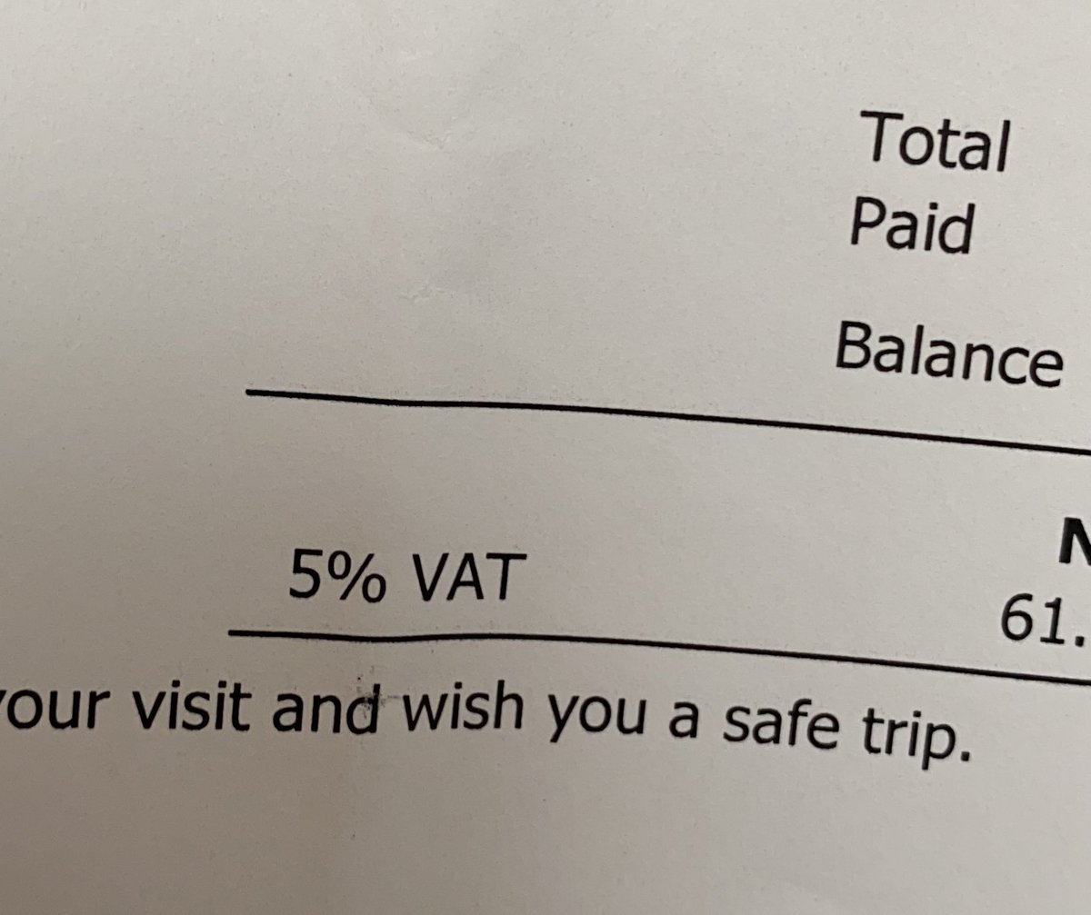 JacoboPuche's tweet photo. @JG_OpIHE @EPeconomia Reino Unido, 17 de julio de 2020. IVA que he pagado en una factura de hosteleria. https://t.co/CaJnxTAzZX