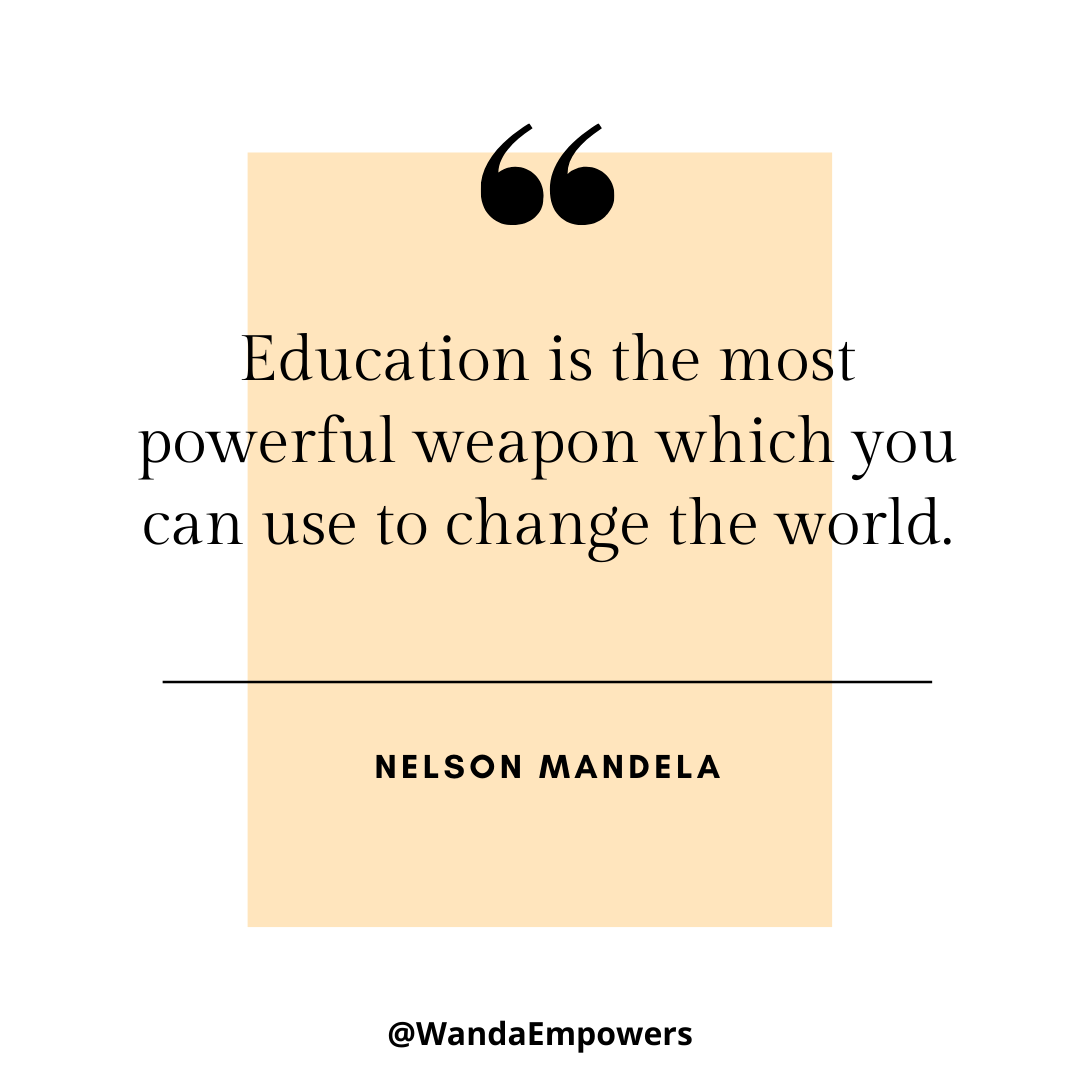 WandaEmpowers's tweet photo. Education is the most powerful weapon which you can use to change the world. - Nelson Mandela
#quote #education #learning #growth #WandaEducates https://t.co/YVOClJrgMq