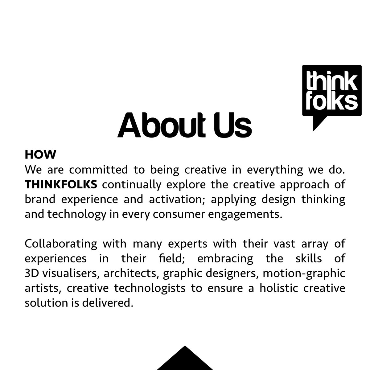 thinkfolks's tweet photo. About Us
THINKFOLKS | HOW we do what we do
⁠
#CreativeServices #MarketingAgency #AdvertisingAgency #DesignConsultant #Singapore #THINKFOLKS #CreativeLab https://t.co/LyMS9zCLfP