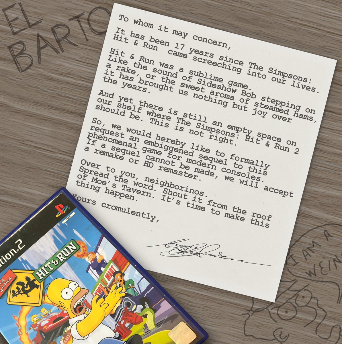 An open letter to the games industry. 

Share this post and let's make #HitAndRun2 happen