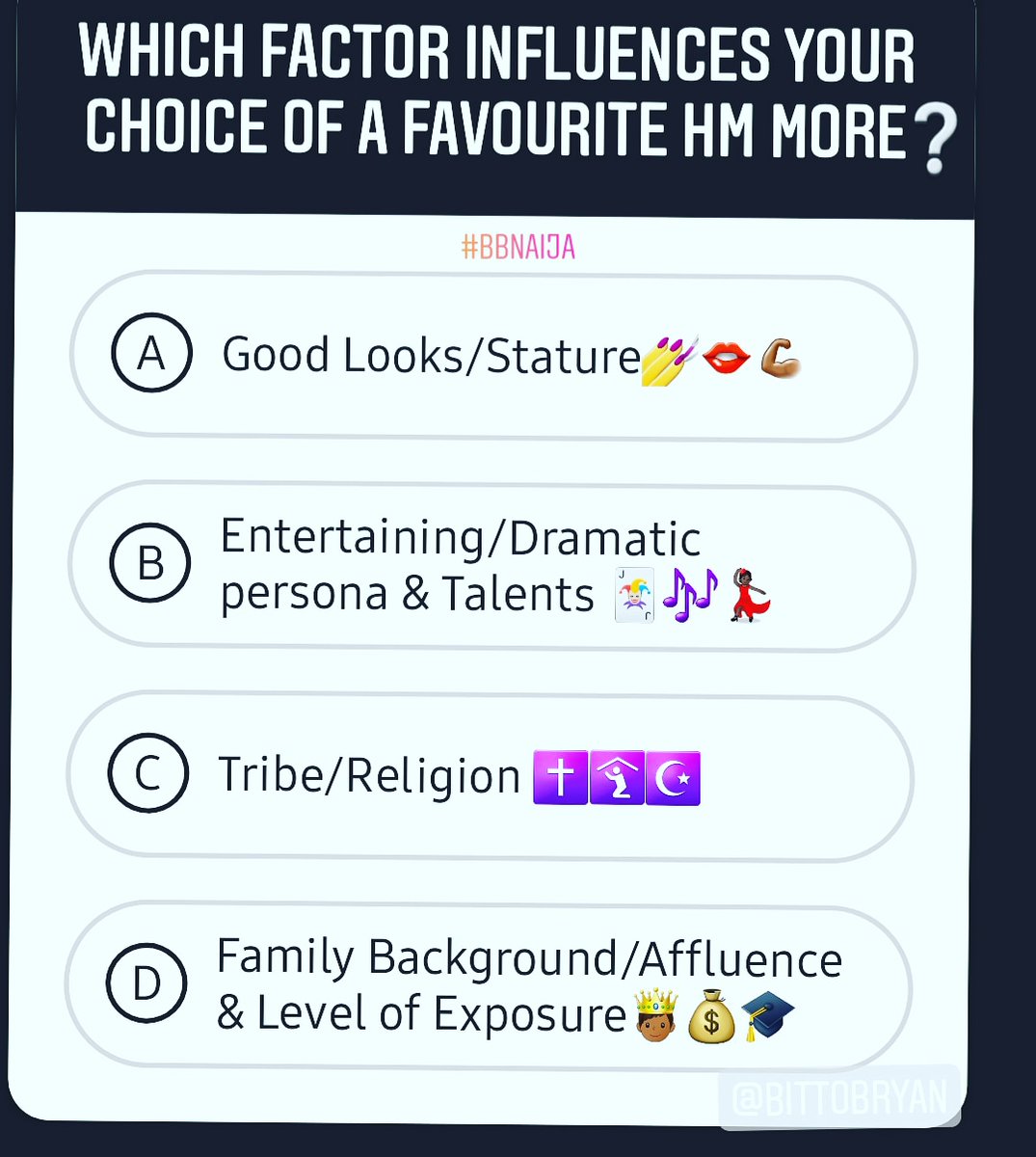 Planet_101FM's tweet photo. Following the Fan wars/ Campaigns For Support and Banter.
#bbnajia2020
Kindly, participate in Opinion Poll.
Let's understand your Stan point.
#iCONs #kiddwaya #RoyalNengi #armies #fansattack #planetrush https://t.co/1LA4AMk2a9