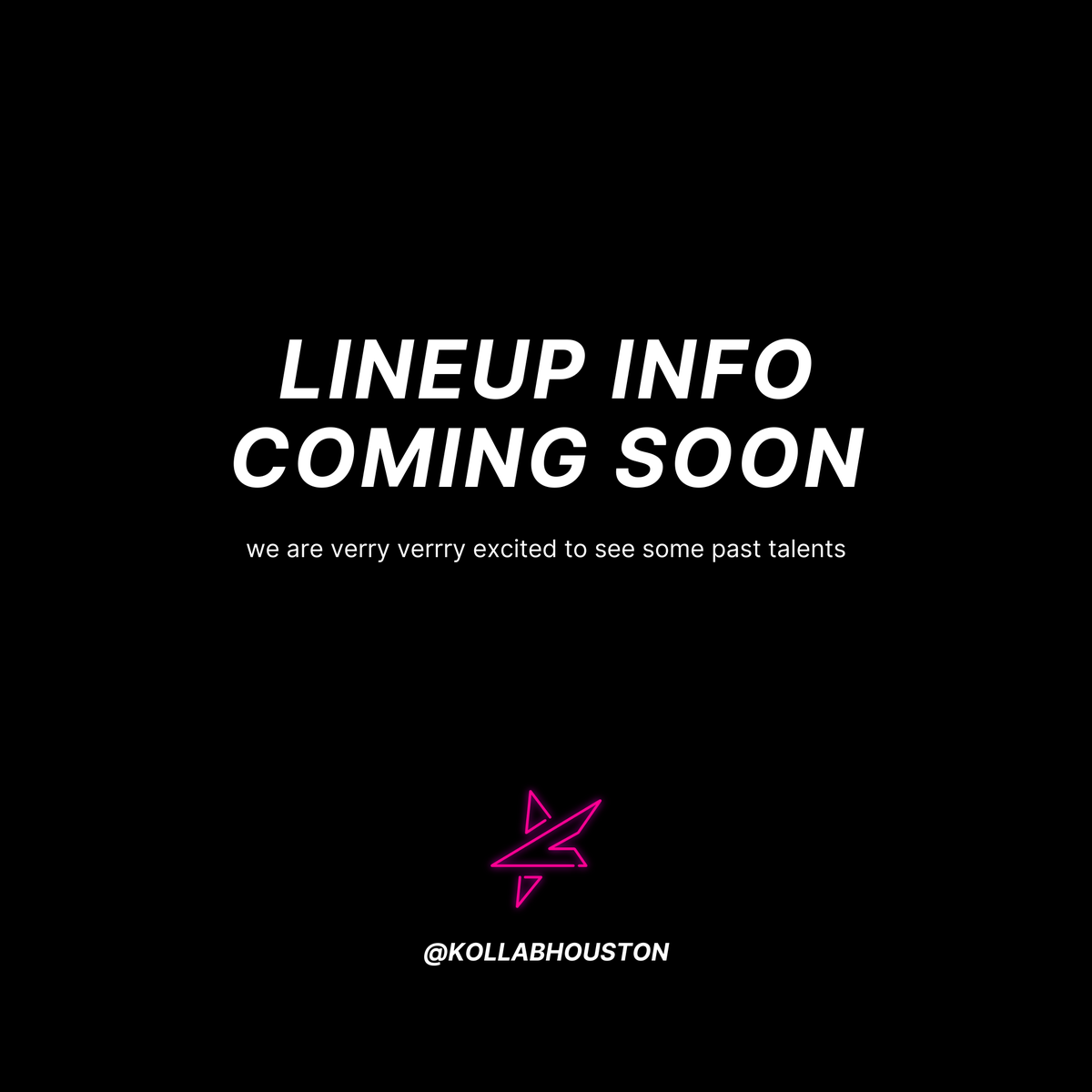 Lineup Announcement coming out soon! Stay tuned or find us on facebook.com/KollaborationH…