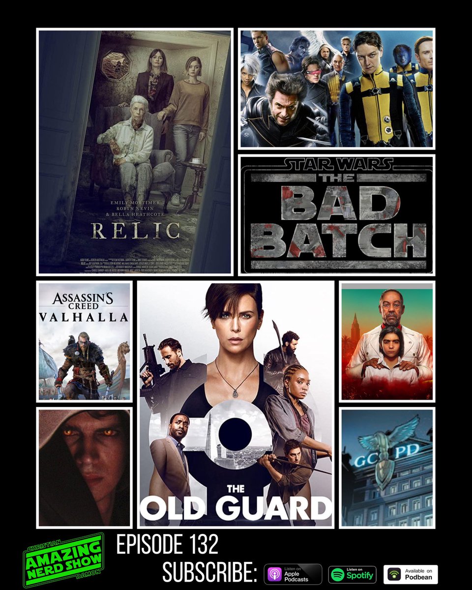 bb_timeout's tweet photo. RT @mediaforestcast: RT @AmazingNerdShow: New! Ep 132! We’re reviewing #TheOldGuard   &amp; the #Horror film #Relic! We discuss the 20th anniversary of the #Xmen franchise! Plus #StarWars #TheBadBatch becomes a series &amp; #UbiForward reactions &amp; more! #PodernF… https://t.co/VJ2vibpK9q