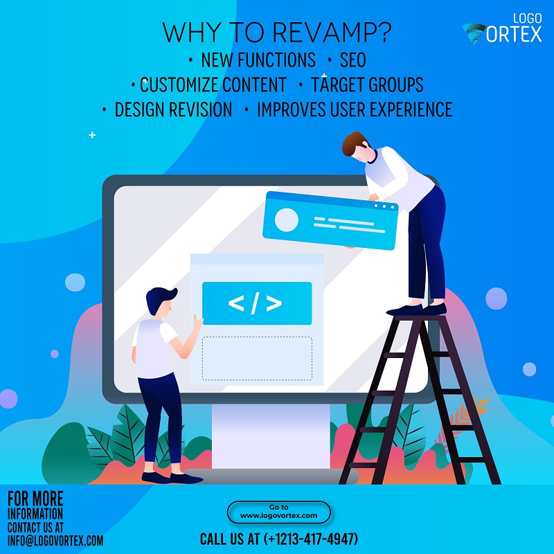 VortexLogo's tweet image. Who does not like a Makeover? we keep maintaining our homes and living spaces, why not do it same for our Business? A Website needs Revamping every once in a while to assure that it does not miss on any new trends and to give a strong image of updated business ideas. #logovortex