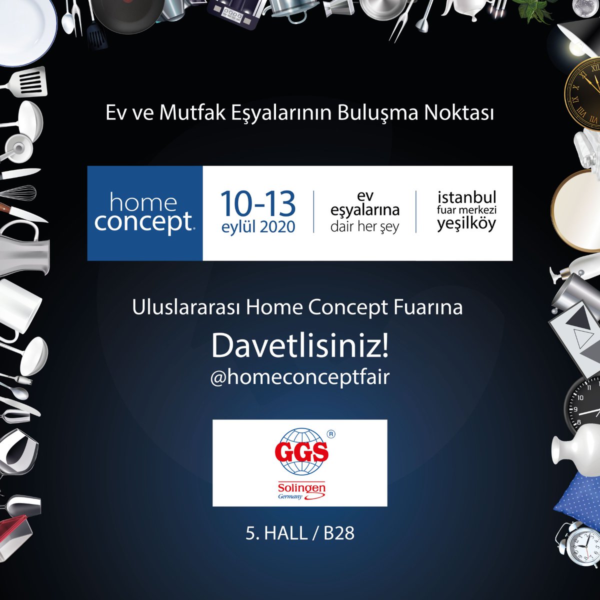 homeconceptfair's tweet photo. Kaliteli ve şık tasarımları ile güçlü marka GGS Solingen 5. Hall B28’de 10- 13 Eylül 2020 tarihlerinde 4. Uluslararası Home Concept Fuarı’nda ziyaretçileriyle buluşuyor.
#HomeConcept #HomeConceptFuari #HomeConceptFair #Turkey #Istanbul #exhibition #Ggssolingen #Solingen https://t.co/XCMQCbSqke