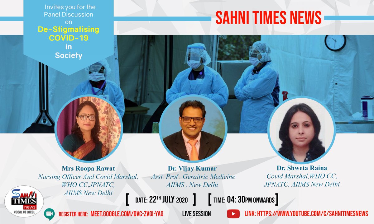 prachi sahni tweets (@prachisahni1) on Twitter photo Here’s the live video conducted on covid awareness among general population and DE stigmatising the COVID by AIIMS doctors and nurses #sahnitimesnews #coronaupdate
<a href="/docvjg/">Dr Vijay Kumar Gurjar</a> <a href="/SonaliVaid/">Dr. Sonali Vaid</a> <a href="/rooparawat/">Roopa Rawat, RN, determined catalysts</a>
youtu.be/m7wzc29yUIM
youtu.be/m7wzc29yUIM Here’s the live video conducted on covid awareness among general population and DE stigmatising the COVID by AIIMS doctors and nurses #sahnitimesnews #coronaupdate
<a href="/docvjg/">Dr Vijay Kumar Gurjar</a> <a href="/SonaliVaid/">Dr. Sonali Vaid</a> <a href="/rooparawat/">Roopa Rawat, RN, determined catalysts</a>
youtu.be/m7wzc29yUIM
youtu.be/m7wzc29yUIM