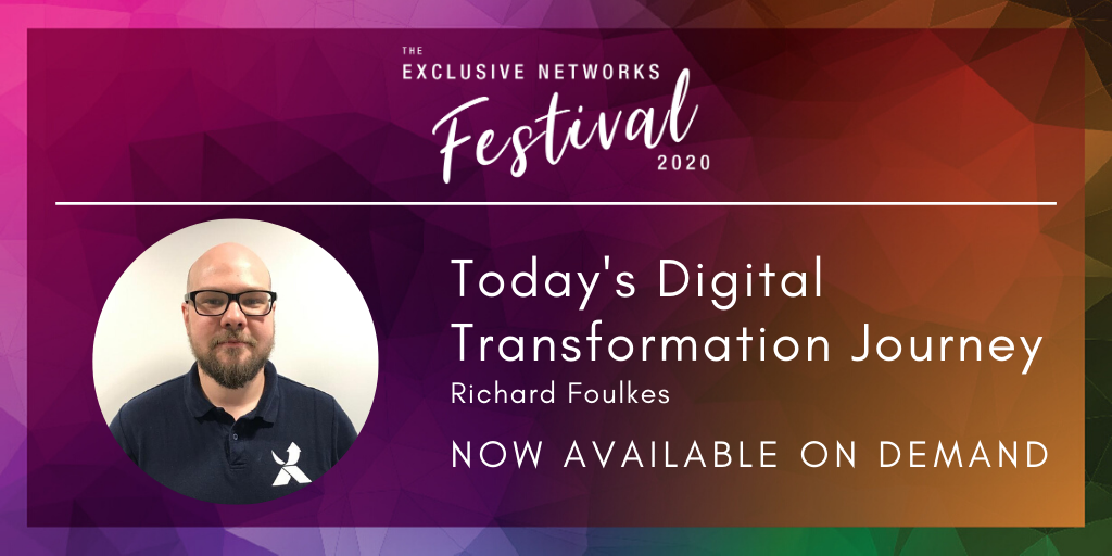 Check out this on-demand session from the Exclusive Networks Festival. Richard Foulkes took us through today’s digital transformation journey, featuring a tour of the layers that make up the Exclusive Networks story. Catch up here: bit.ly/3eDZdzc #EXNFestival