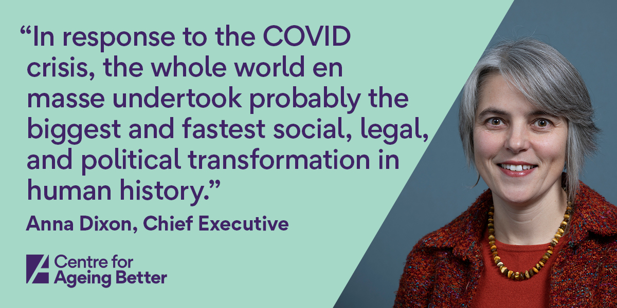 "In response to the COVID crisis, the whole world en masse undertook probably the biggest and fastest social, legal, and political transformation in human history."  #AgeOfAgeingBetter