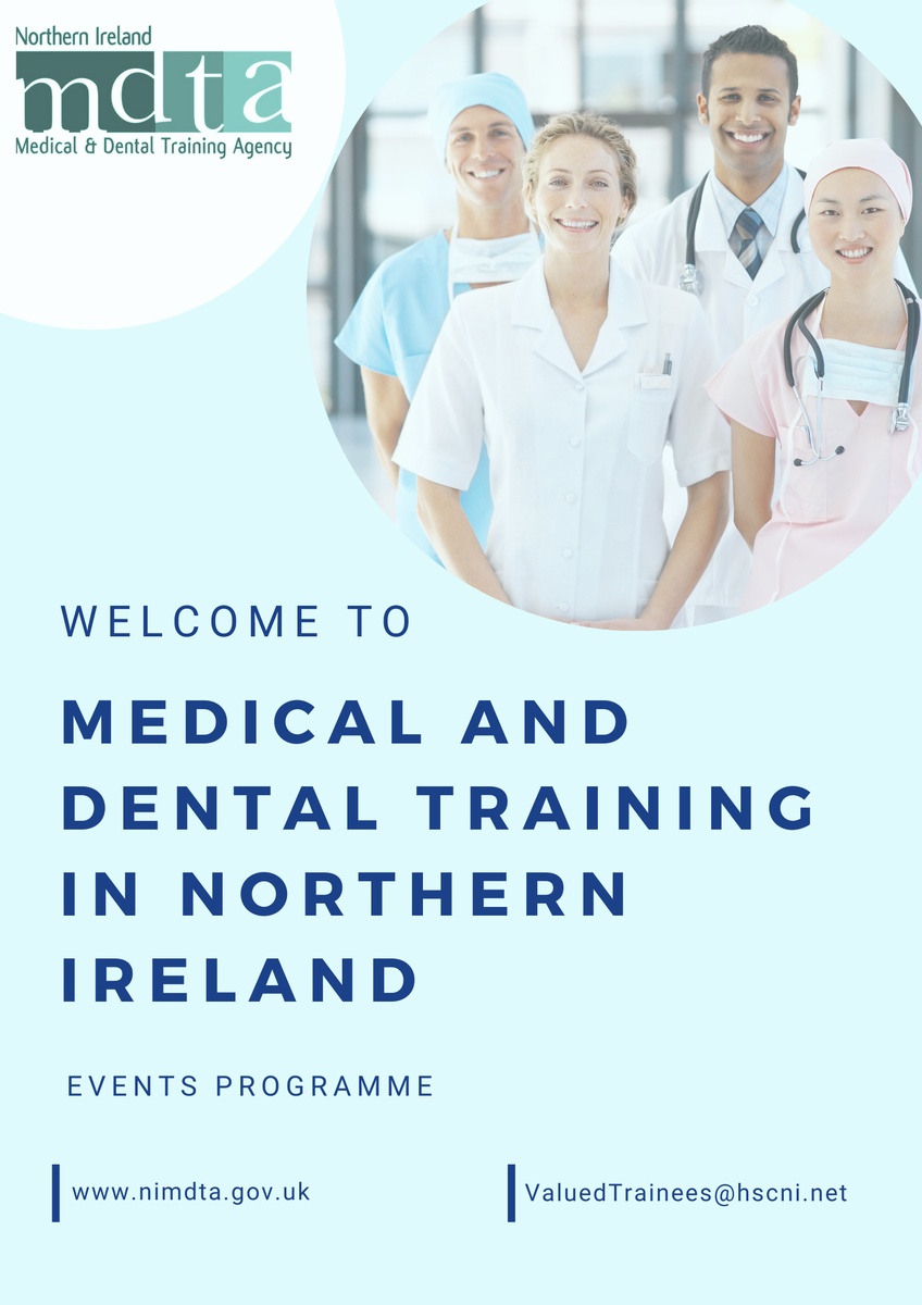 _NIMDTA's tweet photo. In preparation for new trainees commencing training in August 2020, @_NIMDTA has developed a programme of Welcome Events and useful resources for new doctors and dentists in this region. Click below for further details #VALUEDTrainees #VALUEDNI #WelcomeNI https://t.co/3glDxoruu5 https://t.co/jOGE5nz9CF