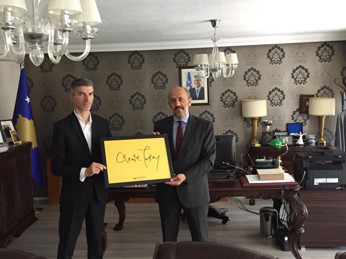 AnkaraScience's tweet photo. Representing Ankara Science University, our Rector Prof.Dr. Yavuz Demir has visited The Embassy of the Republic of Kosovo. During the visit, they have focused on Turkey-Kosovo friendship. https://t.co/0qJdaiEns3