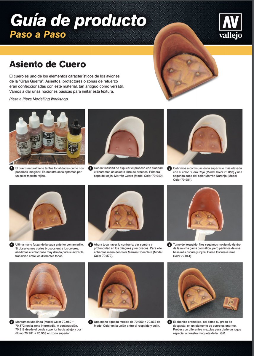 vallejocolors's tweet photo. New tutorial! #alwaysvallejo
Learn how to paint a leather seat with our colors😉
🇺🇸🇬🇧
https://t.co/ubCvFXCoj2
🇪🇸
https://t.co/XHtEN2KP79 https://t.co/ZH0lvFfrb7