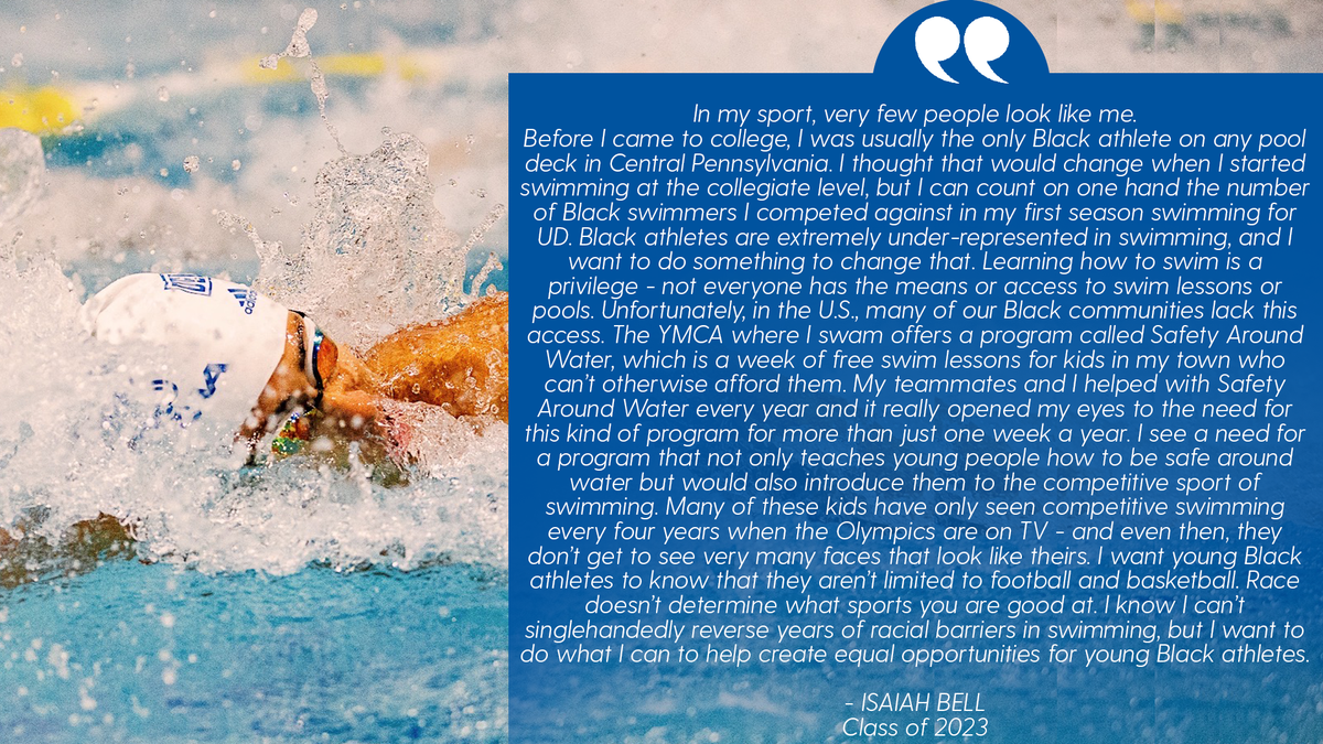 Delaware_SD's tweet photo. "In my sport, very few people look like me."
- Isaiah Bell
#BlueHens https://t.co/dGqx62GOxC