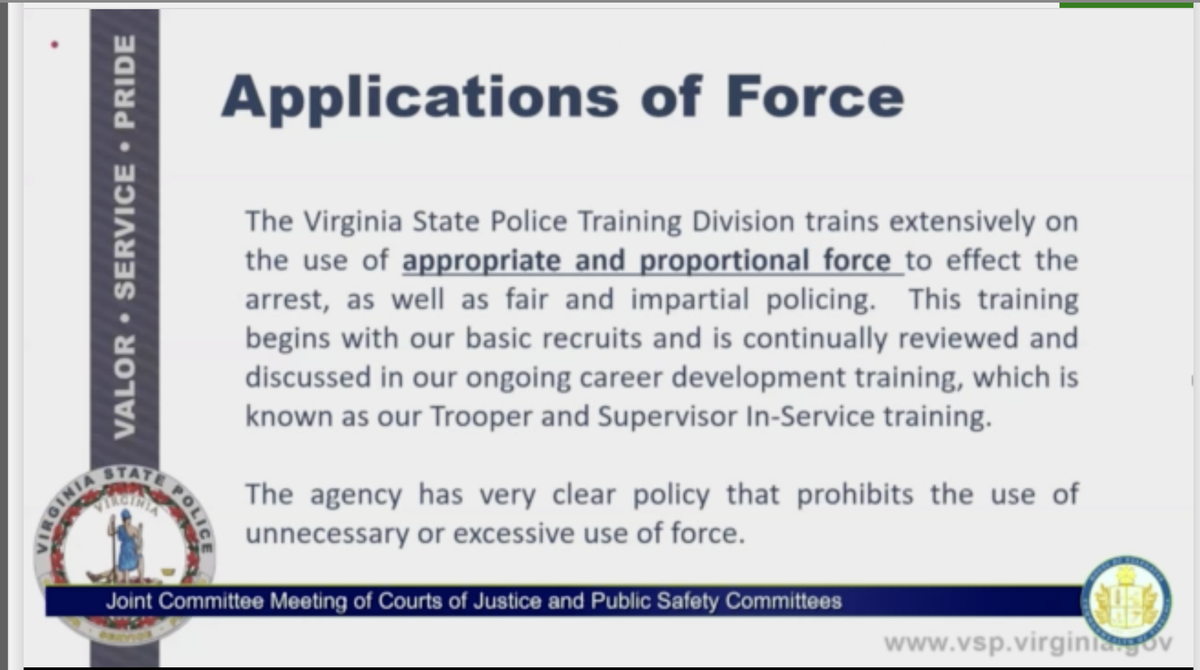oh a very clear policy that prohibits the use of unnecessary or excessive use of force?do not use powerpoint to lie to me, gary.