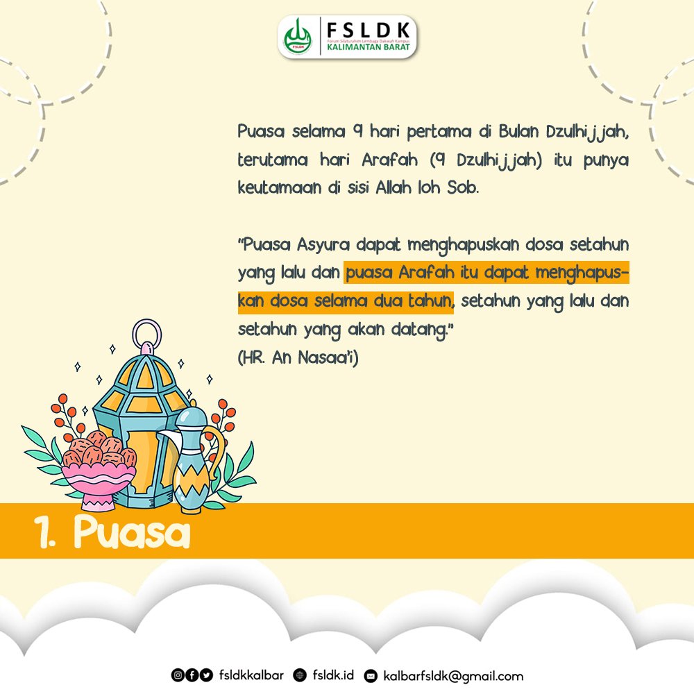 fsldkkalbar_'s tweet photo. Alhamdulillah udah bulan #dzulhijjah aja yuk cek amalan-amalan apa saja yang bisa kita perbuat
#fsldk
#fsldkkalbar
#puskomda
#puskomdakalbar
#qurban https://t.co/mbUcZLkJZg