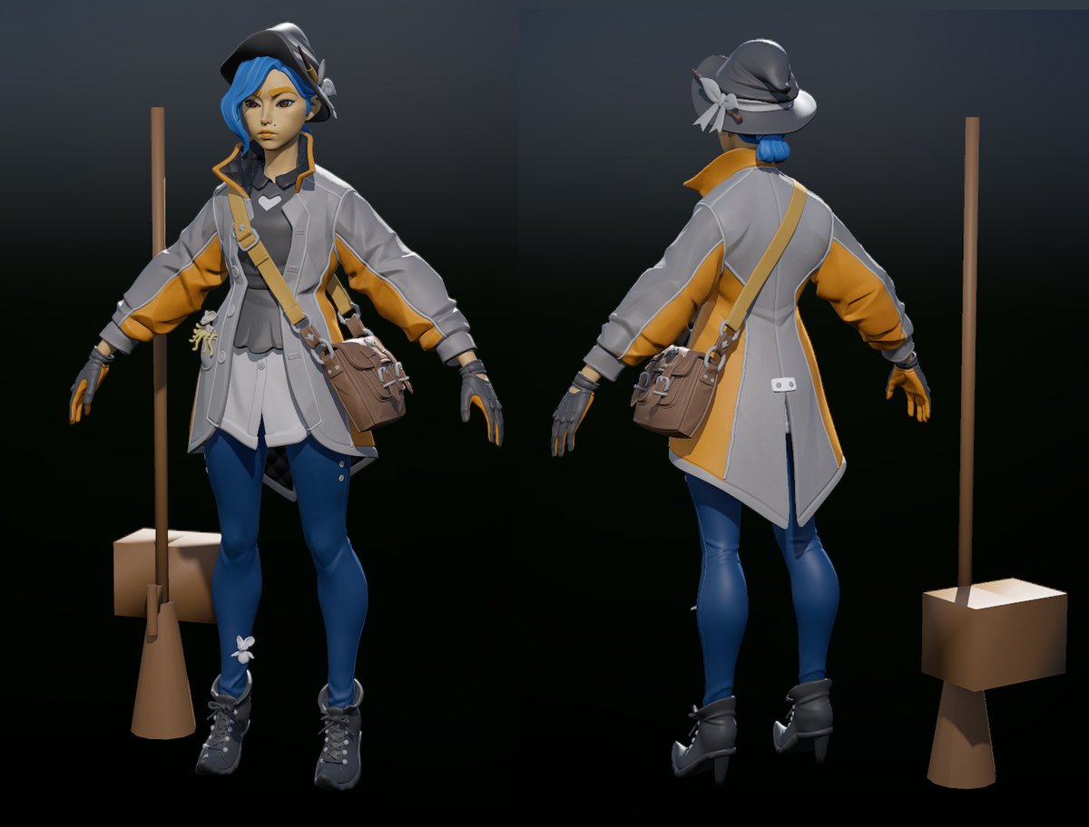 SleepyDaew's tweet photo. Something I've been wanting to model for a while, Urban Witch. her high poly is nearly there.
#witch #urbarn #bigjacketsarecool https://t.co/TcumU3P1O2