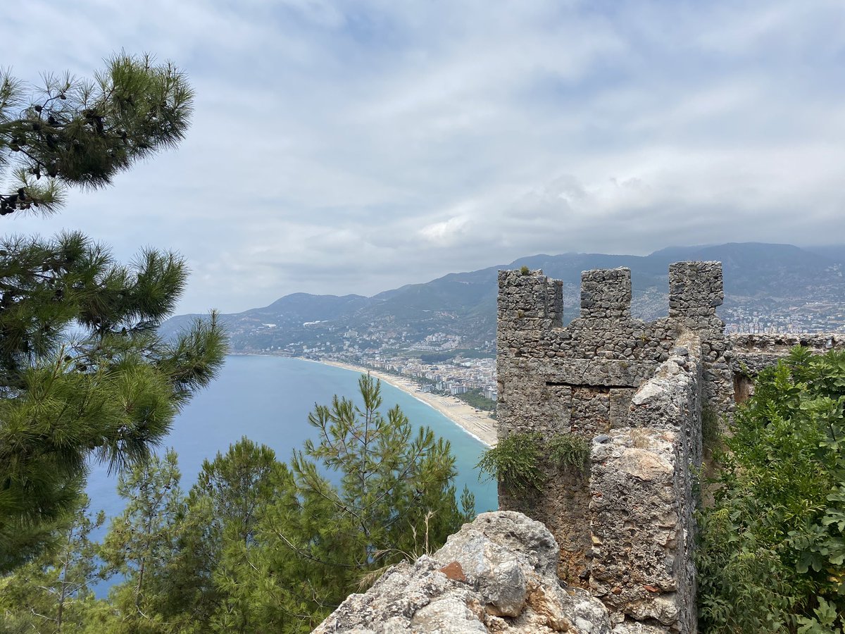 These are some images from the castle including that of the church in the castle area too. The municipality says on its website that the castle hosted Hellenistic, Roman, Byzantine, Seljuk and Ottoman civilisations. Find more information here:  https://www.alanya.bel.tr/S/809/Alanya-Castle