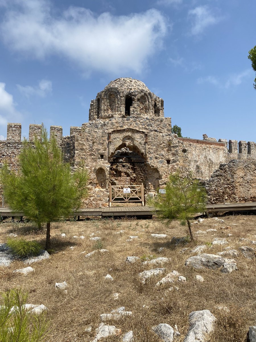 These are some images from the castle including that of the church in the castle area too. The municipality says on its website that the castle hosted Hellenistic, Roman, Byzantine, Seljuk and Ottoman civilisations. Find more information here:  https://www.alanya.bel.tr/S/809/Alanya-Castle