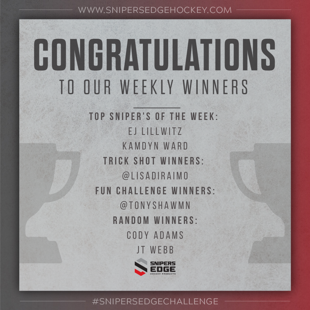 snipersedge's tweet photo. #WINNERS - #SnipersEdgeChallenge Week 6
Top Sniper's:
EJ Lillwitz &
Kamdyn Ward
#TrickShotChallenge:
@lisadiraimo - https://t.co/lQquaVW7b3
#FunChallenge:
@tonyshawmn - https://t.co/y4EiuKkQmm
Random Winners:
Cody Adams
JT Webb
Way to #SnipeWithAPurpose!!! https://t.co/v6F3dVtUTL