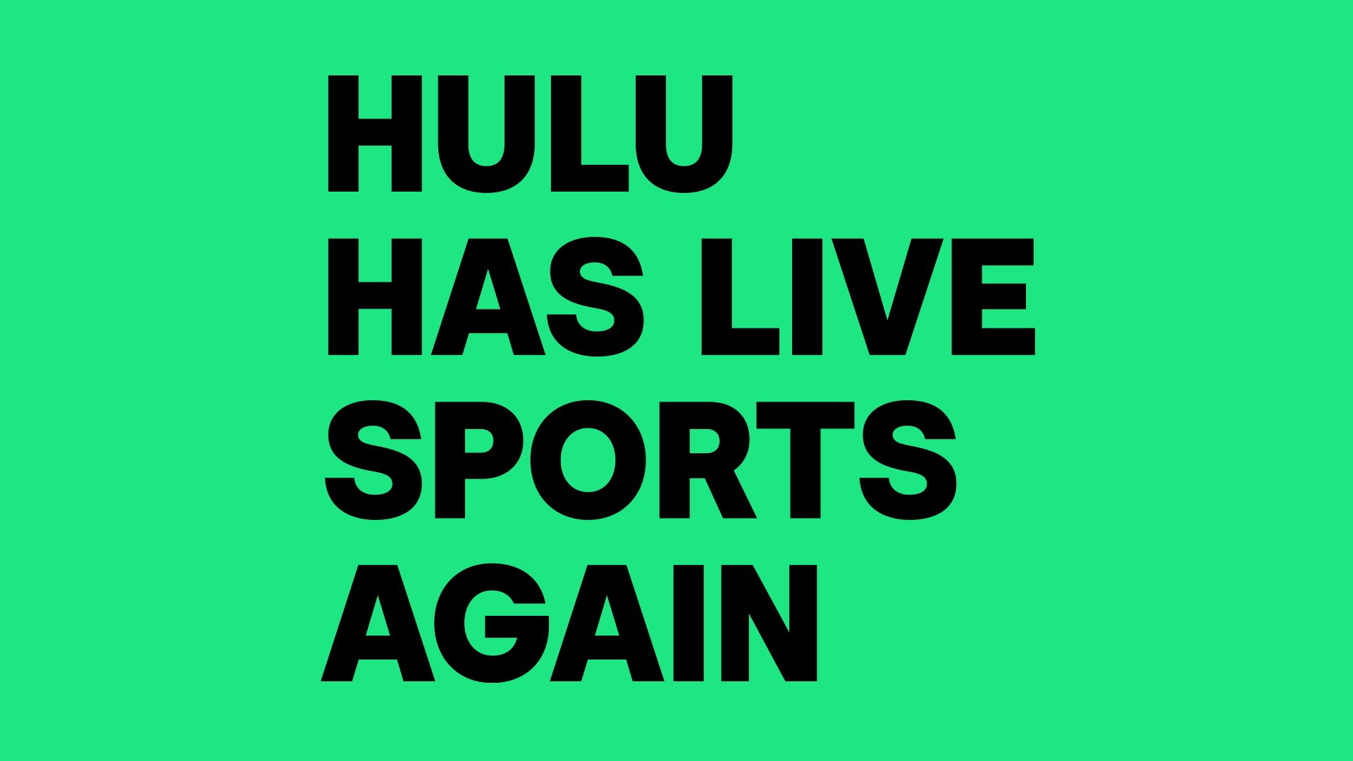 53 HQ Photos Hulu Has Live Sports Again - The 100 Best Movies On Hulu Right Now 2020