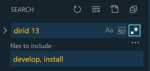 WindowsDocs's tweet photo. VS @code power tip: scope search with a comma-delimited list. Mix and match directories from different repos in a workspace. Results are organized by expandable repo node.
(Screenshot theme is Cobalt2.)
#TedTips https://t.co/f4j1aN9Hqh