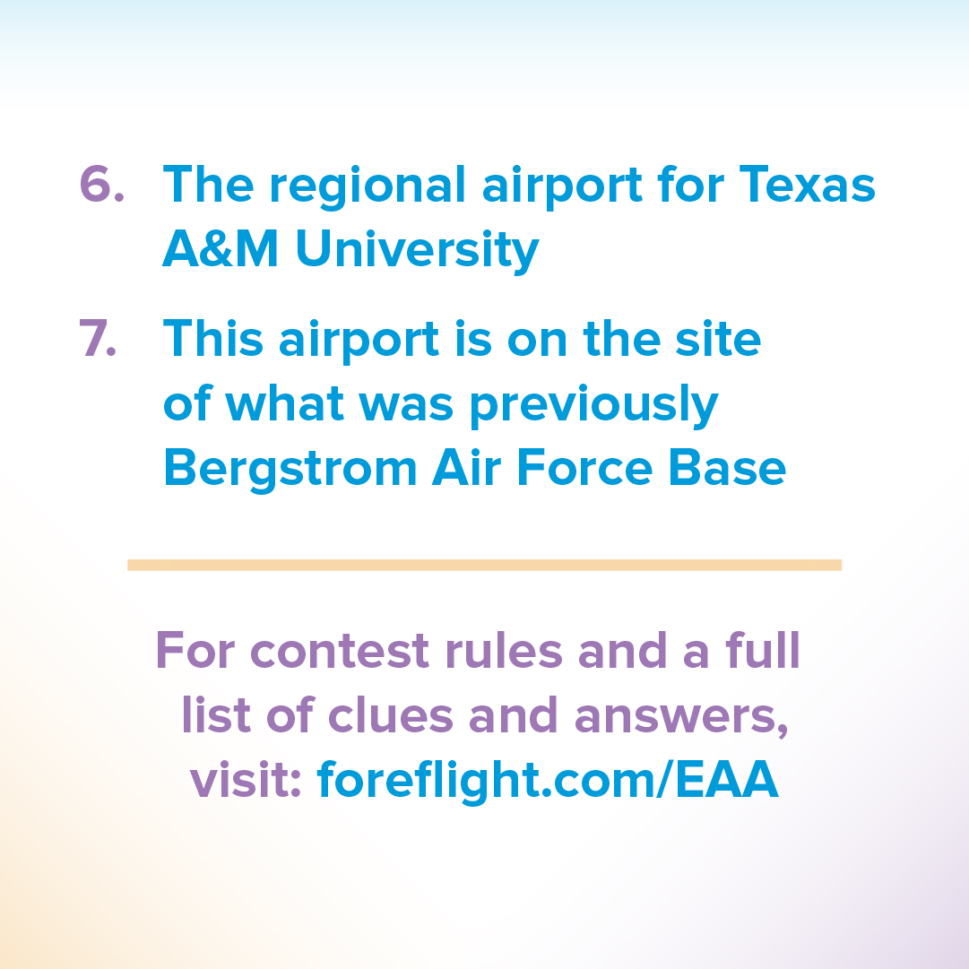 JeppForeFlight's tweet photo. Day 2 of #FFXConnect! Use the clues to identify the airports and build a route in ForeFlight Map View that will produce today’s number or letter. Share your screenshot using #FFXConnect and tag us to enter to win the daily or grand prize.🎉
Learn more: https://t.co/U8KkPBDiQi https://t.co/tLikLEDlt2