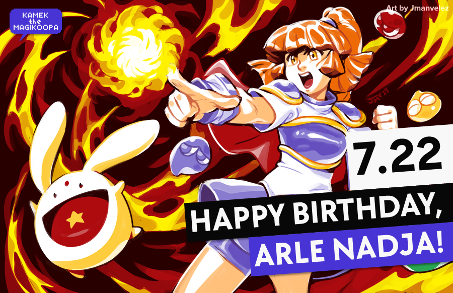 iamtherealkamek's tweet photo. 7.22
Today is the only day you can retweet this.
これがリツイートできるのは今日だけです。
🎈🎂🎉
#PuyoPuyo #ぷよぷよ #ArleNadja #アルル・ナジャ #Carbuncle #カーバンクル #ArleForSmash #PuyoXSmash #InvasionInJuly #KamekTheMagikoopa https://t.co/hutxpSiTPR