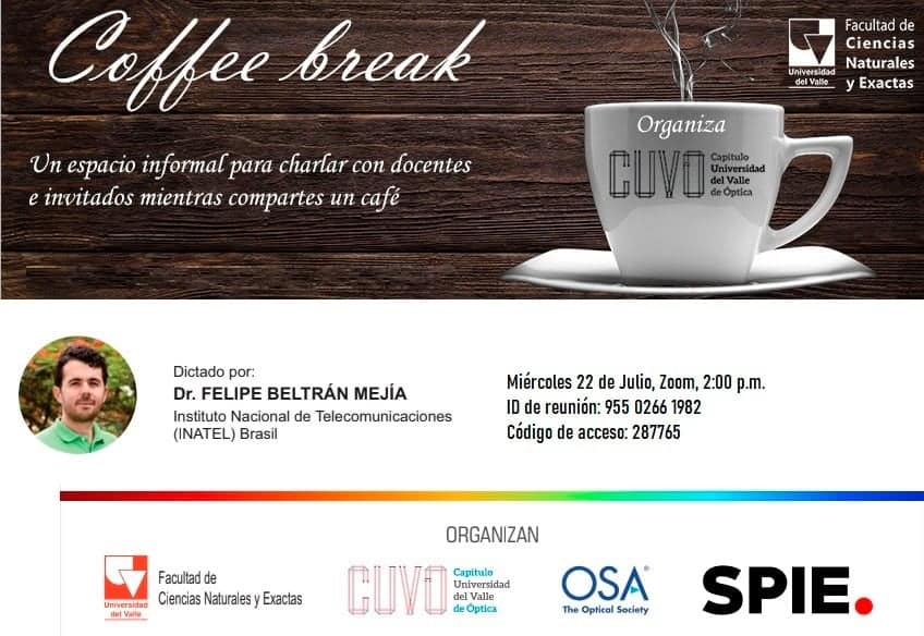It is today!!!
A chat and coffee with the Colombian CUVO chapter. #opticalsociety #osaambassador #osa #cuvo #inatel #univalle