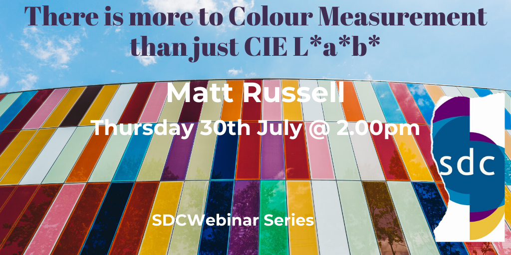 How would you describe the colour of something? Why is colour measurement so important? Join our next #webinar on 30th July to find out sdc.org.uk  #colour #colourmeasurement #coloureducation #colourscience #sdcconnects #sdccommunity