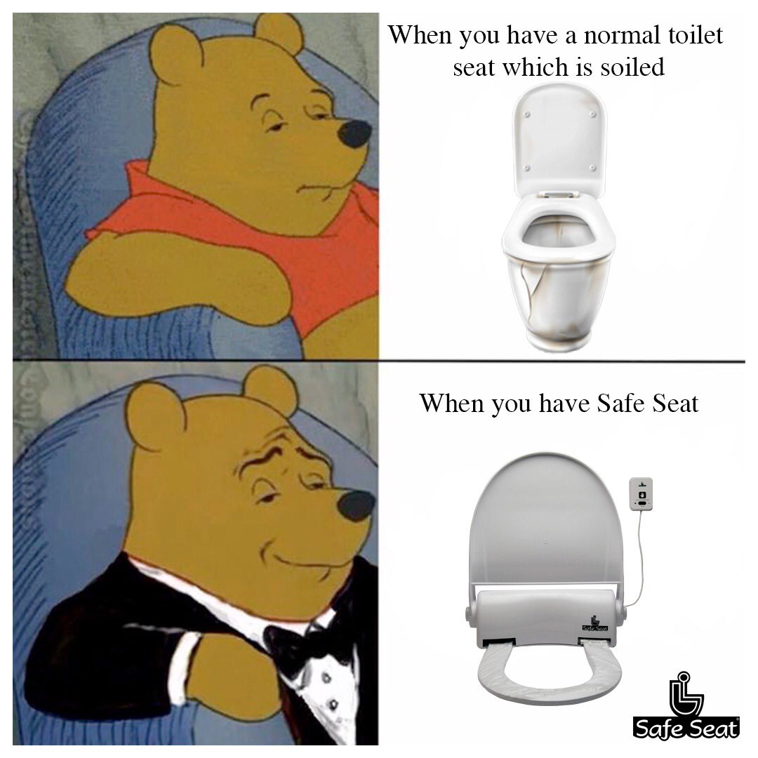 SafeSeatHygiene's tweet photo. Cheers to all the happy faces after using the Safe Seat. Which places do you want to see Safe Seat?

#safeseat #sitatpeace #pooh #panda #poobear #toiletseat #toiletseatcover #sanitizer #seat #indian #followlocal #golocal #toiletpaper #sponsorship #sponsor #normaltoilet https://t.co/pRnAZfxHcw