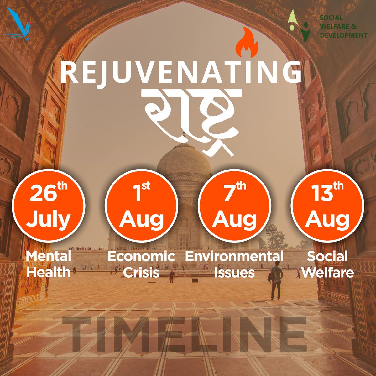 vit_socials's tweet photo. ✨Rejuvenating people is our endeavor to succeed...✨

💫We are glad to announce the schedule for Rejuvenating Rashtra which helps people to get their answers in this outbreak⚕️.
.
#awareness  
#recession 
#sustainability 
#wellbeing https://t.co/dCnEwus5uo