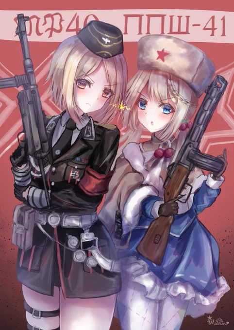?MP40 vs. PPSh-41?
もうやめてぇ!!!私のために争わないで!!! 