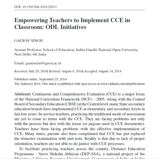 EditorIie's tweet photo. #implimentation #CCE 
Issues and Ideas in Education: @ChitkaraU 
https://t.co/jsToABslP5 https://t.co/lxg1Fc2tCQ