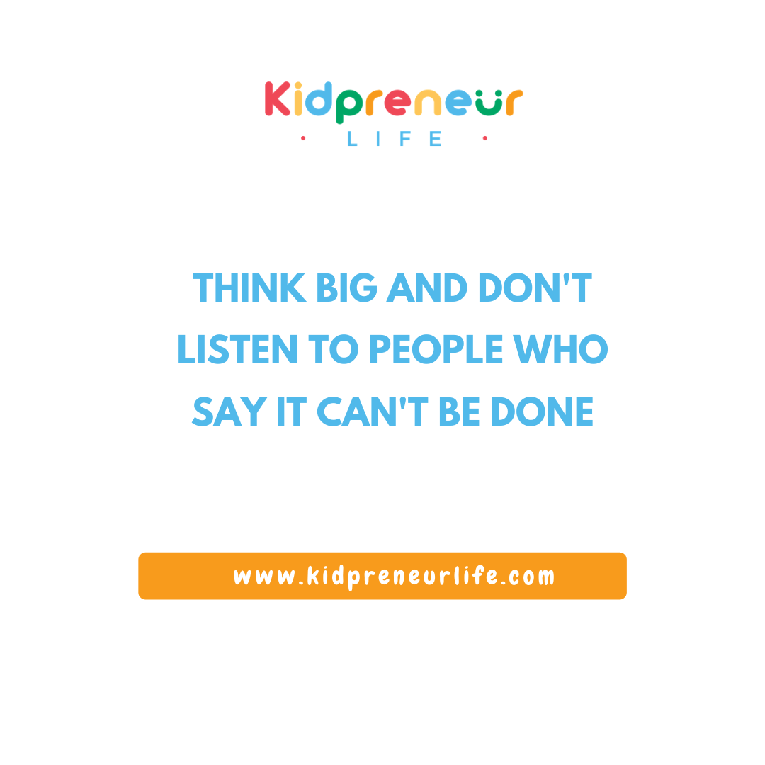 KidpreneurLife's tweet photo. Protect your dreams and plans! Not everyone can understand where you are trying to go and that's okay. Don't let negative talk get you down. As long as you know what your goals are, that's all that matters.

#kidpreneurLife #kidmogul #kidceo https://t.co/rXELUzxhOD