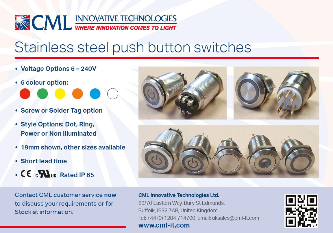 LtdCml's tweet photo. Our Stainless steel #PushButton #Switches come in between 6-240 Volts &amp; have 6 colour options. They can be screw or Soldered,&amp; the style Options include: 
Dot
Ring
Power or Non Illuminated.
With short lead times just contact us for more info.
https://t.co/UQqx40ZalQ https://t.co/kuKIFSU68v