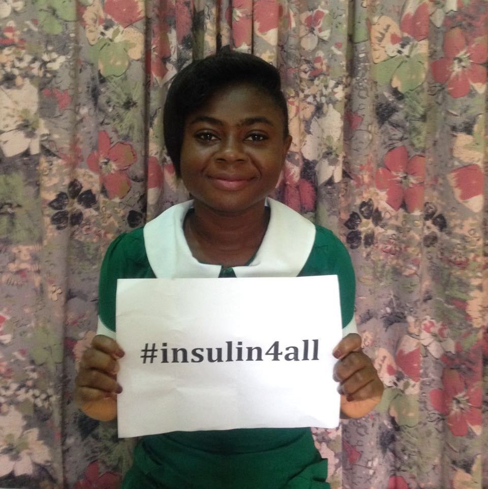 t1international's tweet photo. #insulin4all is a global movement fighting for affordable, accessible insulin for everyone who needs it. Yaa in Ghana is part of the movement. You can be too! Learn more at https://t.co/5kFplZMBFr https://t.co/WA9uJ0bk0Z