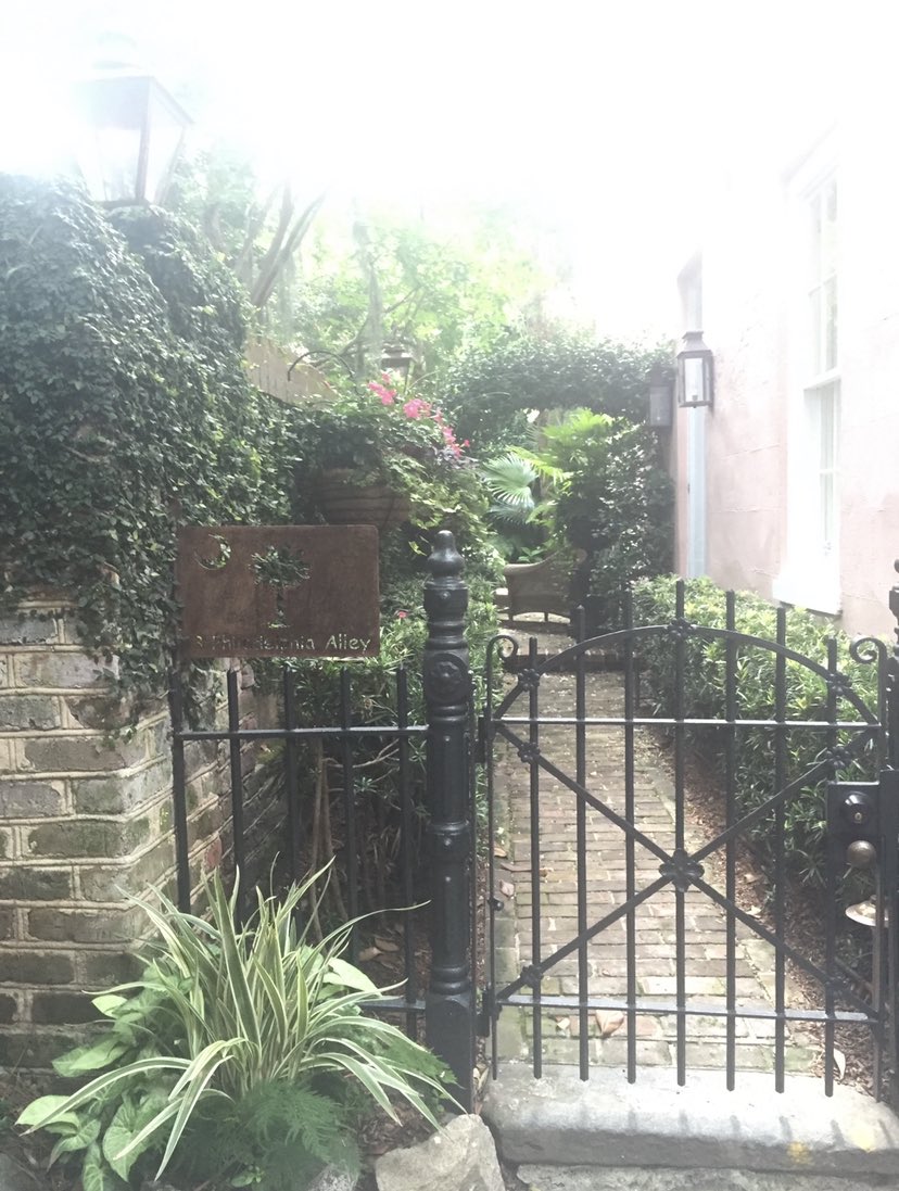trishyTT's tweet photo. Just day dreaming of frockling through Charleston’s alleyways https://t.co/1B5fg0iqtc
