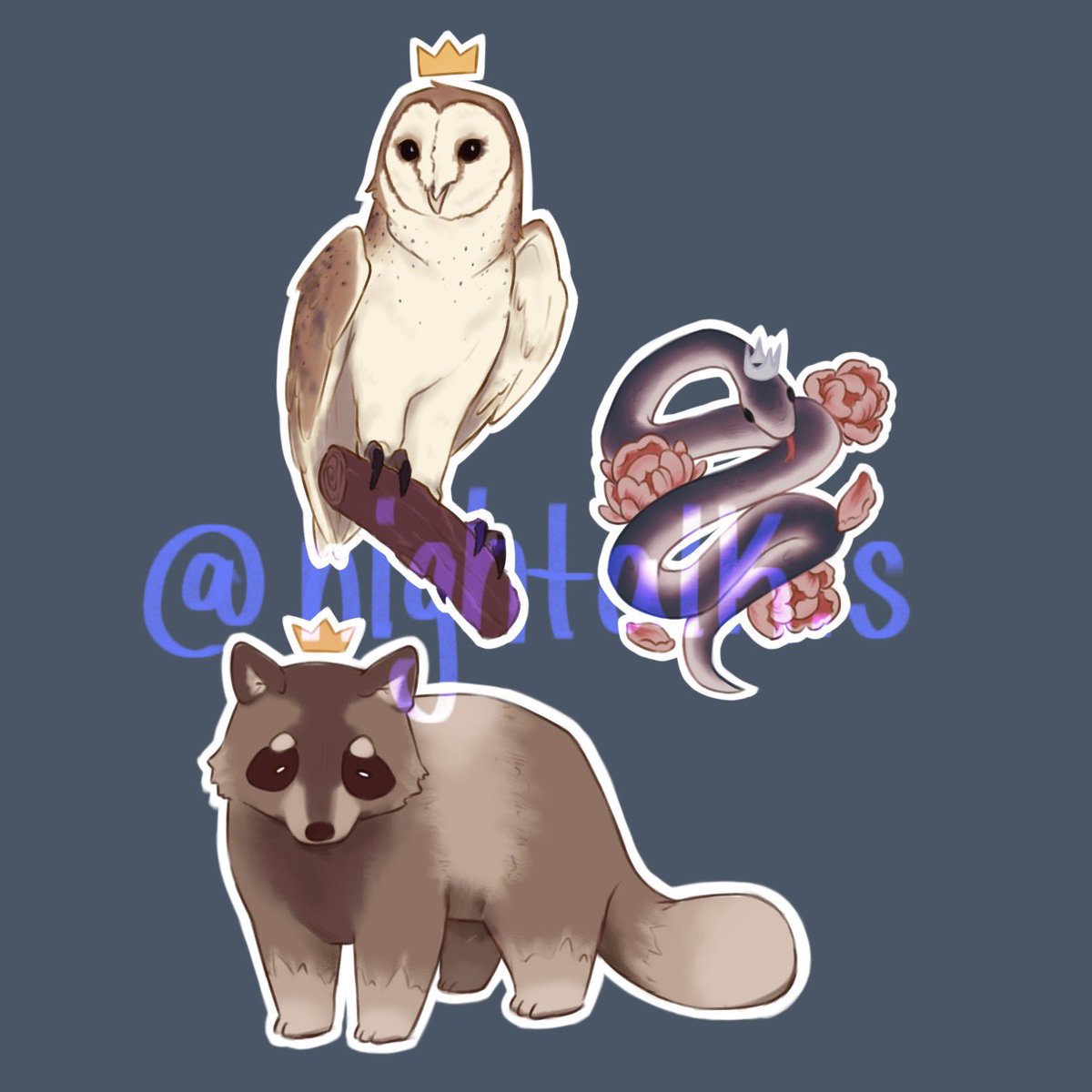 ST4R_D3VL's tweet photo. Pog stickers 🥴 #stickers #illustration #cute #nightalks 
Please check out my store maybe 🥺🥴 https://t.co/0emglbUSgj https://t.co/9dyWXHJIPv