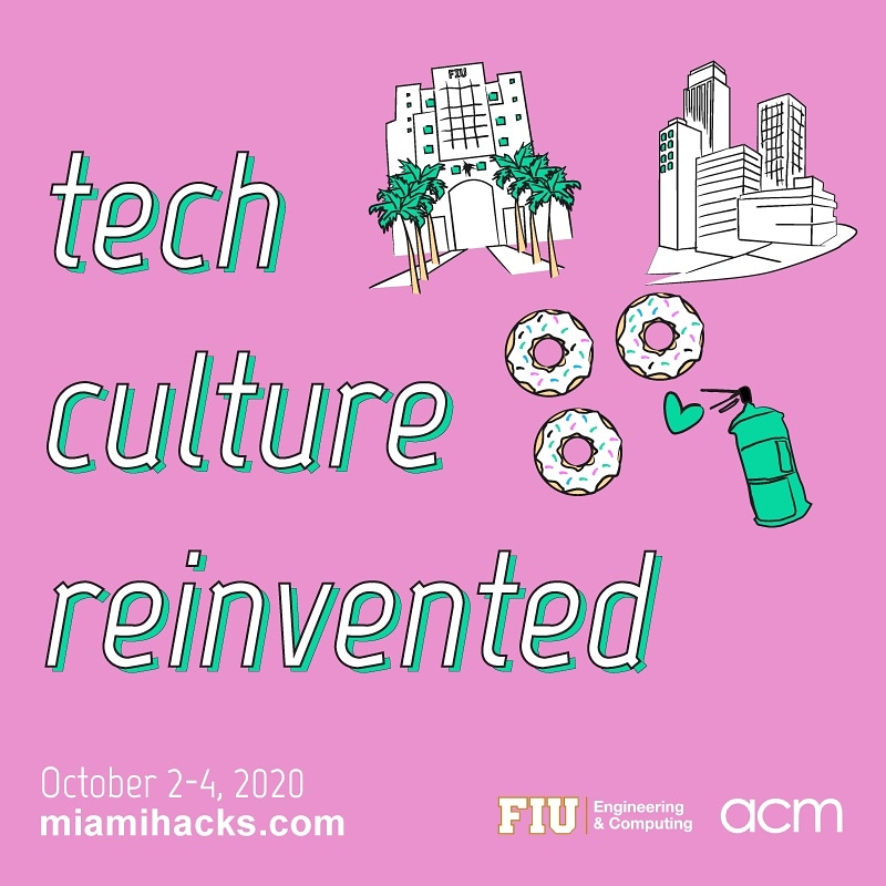 acmfiu's tweet photo. Inspired by the thriving #hackathon culture and legendary winning teams built at #FIU, we decided to bring you a new hackathon experience that will #reinvent #tech culture as we know it. Ready to take on this #challenge? REGISTER at https://t.co/RepFagEYZe 💻 #miamihacks #acmfiu https://t.co/e8CLVtQia6