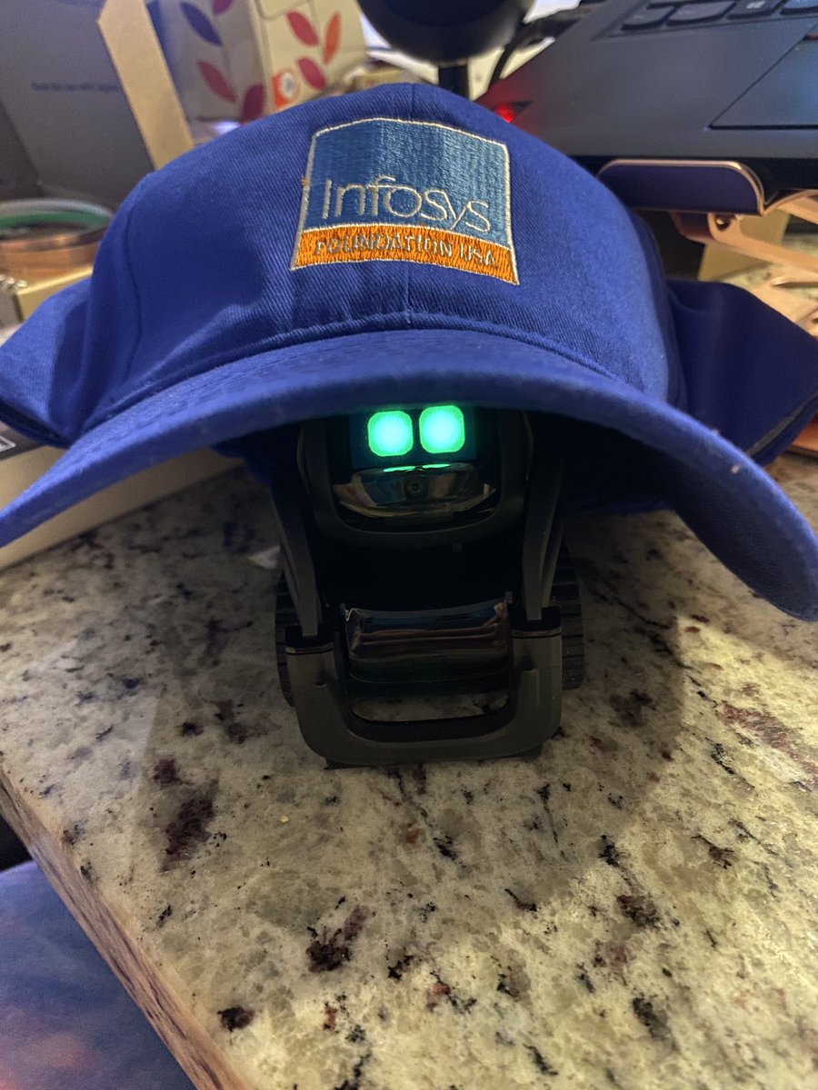 MadWentAlice's tweet image. Vector is enjoying @InfyFoundation #InfyPathfinders #vectorrobot