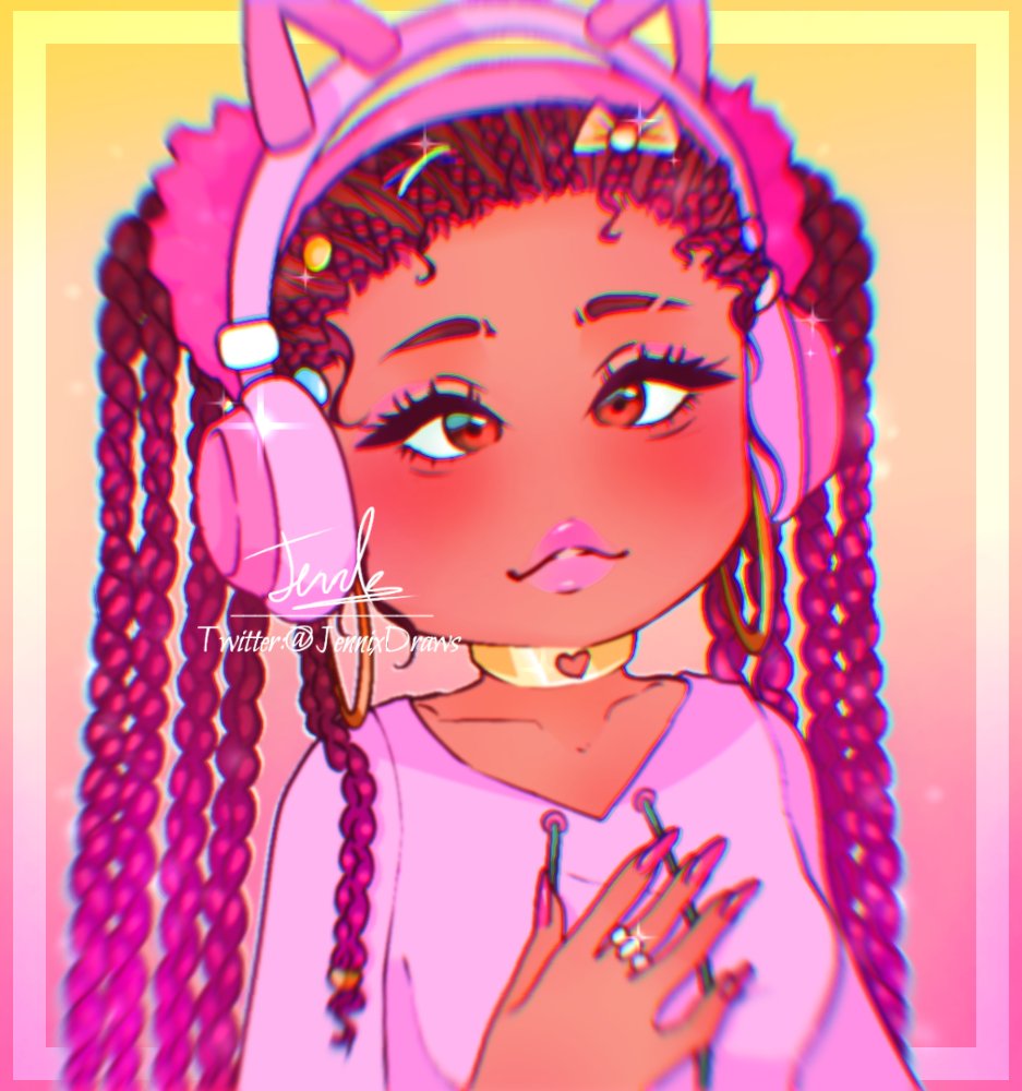JennixDraws's tweet photo. .×🎀Beautiful braids🎀×.

•Inspo @LovelyPota
•Edit with the new hairstyle in RH by @reddietheteddy💖

Time taken: 3 hours and 30 minutes 
Program/apps used: medibang &amp; ibispaint 

#rhedits 
🔃 and ❤ are appreciated 
Would also be very appreciated if barbie could see this☺ https://t.co/fw3gJU2zgW
