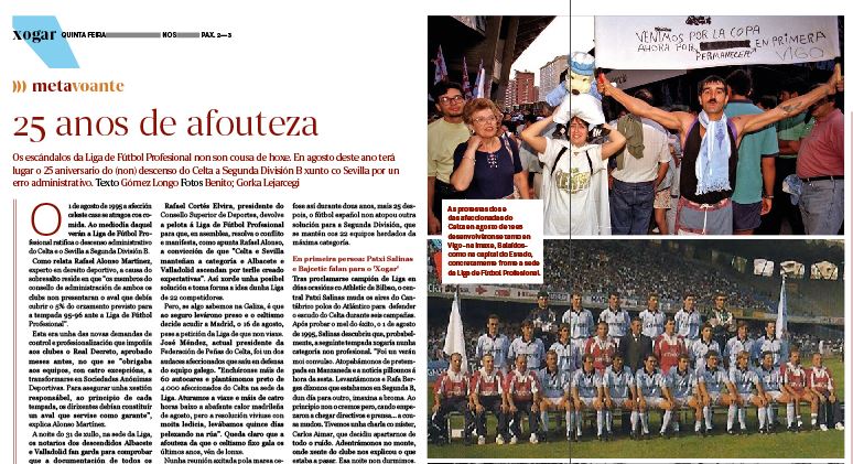 HectorPenaGZ's tweet photo. Mañá sae un número🔝do caderno 'Xogar' de @NosDiario:
📢 Comentaremos a crise deportivo-sanitaria do Fuenlabrada, Tebas e a LFP
🫂 Lembramos o (non) descenso administrativo do Celta en 1995 da man de Patxi Salinas e Bajcetic
🖊️Opinan @renaldinhos , @FutmeninaWeb e @abelnogueira https://t.co/nDgIQcUUB7