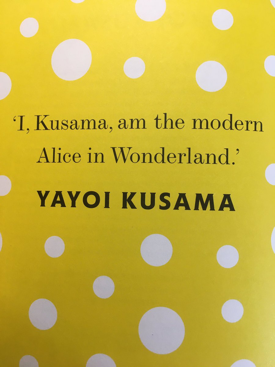 elinbach's tweet photo. One of my favourite books accompanied with artwork by one of my favourite artists!! 🍄🍄🍄 what’s not to be utterly besotted about here??! Absolutely stunning! 🍄🍄 #LewisCarroll #YayoiKusama #Yayoi #Kusama #Wonderland #booksnotbigotry https://t.co/4t9HJJPPVf