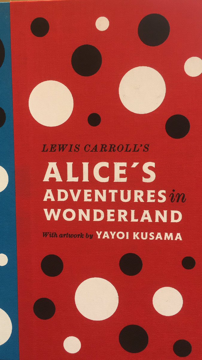 elinbach's tweet photo. One of my favourite books accompanied with artwork by one of my favourite artists!! 🍄🍄🍄 what’s not to be utterly besotted about here??! Absolutely stunning! 🍄🍄 #LewisCarroll #YayoiKusama #Yayoi #Kusama #Wonderland #booksnotbigotry https://t.co/4t9HJJPPVf