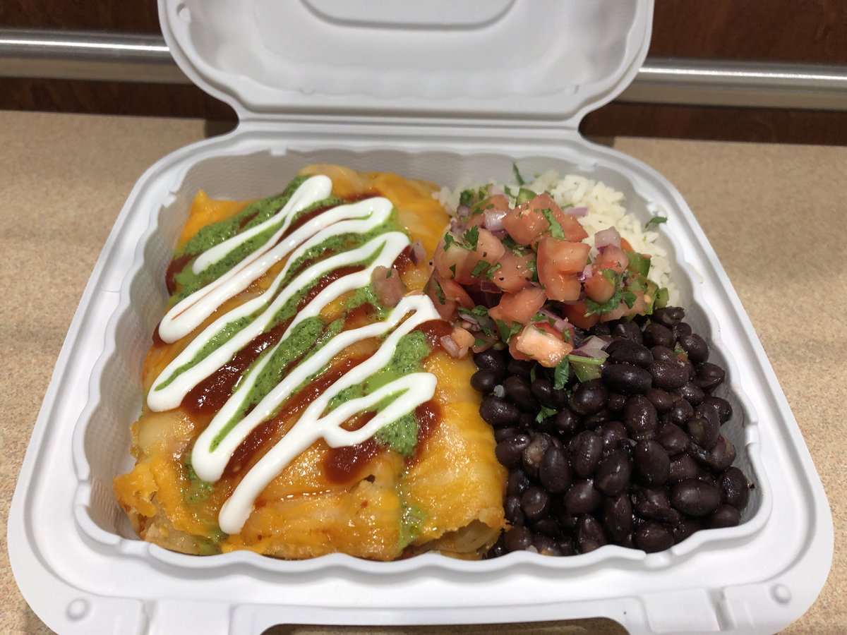 cubuffspnd's tweet photo. BEST carry-out Enchilada Platter in Boulder? Yup! #performancestartswithfood #dreamteam #buffseat https://t.co/OErtCFCsR5