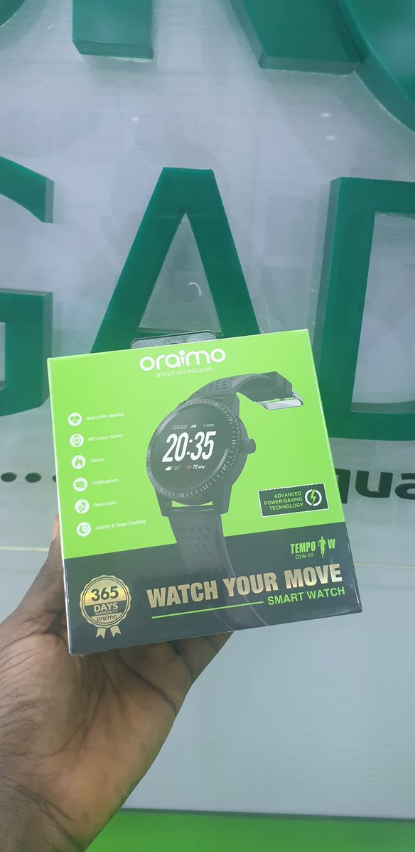 broadgadget's tweet photo. Watch your move with Oraimo Tempo W Smart watch

20 days standby time
Activity &amp; sleep tracking
Heart rate monitor
3 clock face styles
Instant notifications
365 days warranty

PRICE : 15,000

Contact:
92, Awolowo way ikeja Lagos
Call/ #WhatsApp :09053519999

#broadgadget #Oraimo https://t.co/BYEkOLdslF
