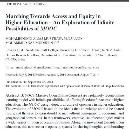 EditorIie's tweet photo. #Higher #education #MOOCs #onlinelearning Openness in education
Issues and Ideas in Education: @ChitkaraU 
https://t.co/ssPJiqIfF3 https://t.co/xGlXVTClEO