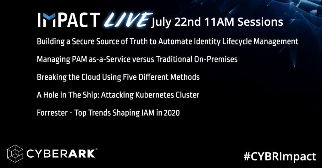 Hey #CYBRImpact! Our first round of breakout sessions will begin shortly. Here's what is on deck for 11am 👇 spr.ly/6017Gki1F