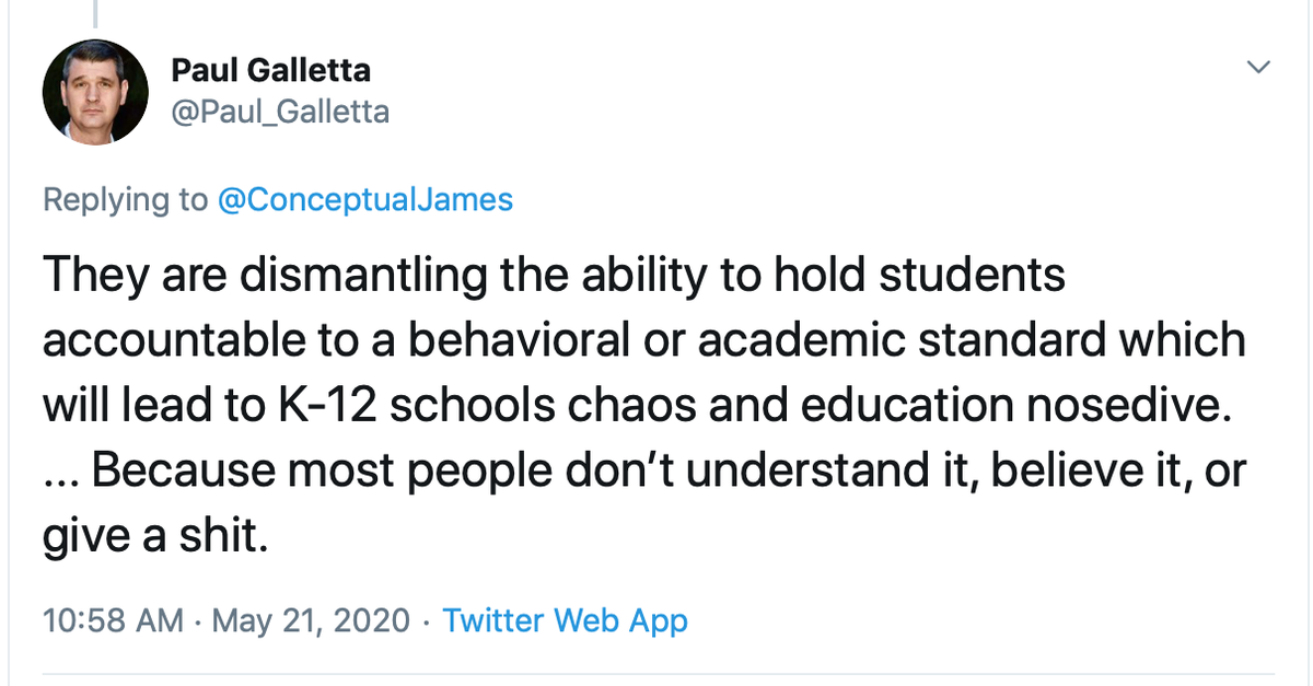 1/ Some of you may have noticed that I've been making some general statements predicting a collapse of K-12 education in the near future. Because I think this is more dangerous than those general statements might indicate, I’d like to follow up with some specifics. ...Thread