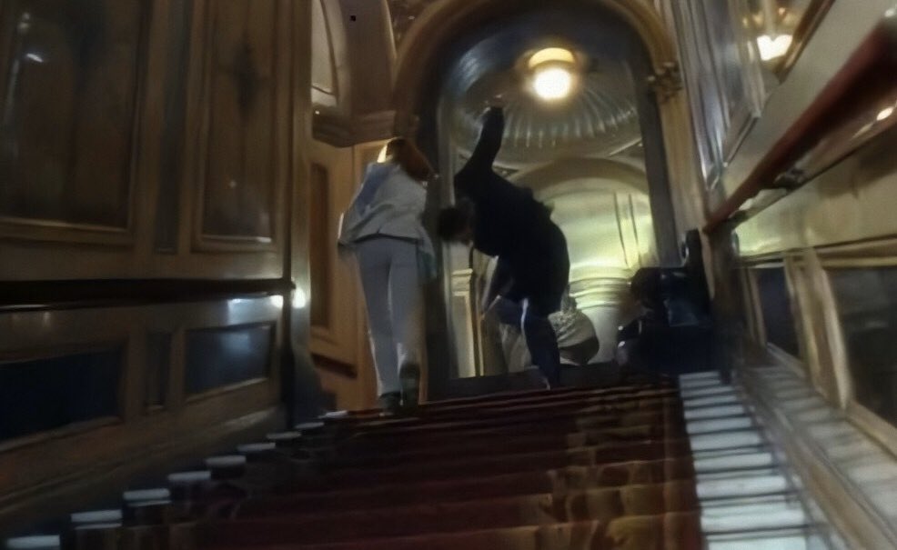 2. When the “real” Mrs Peel arrives at Boodles (gentlemen-only club) her entrance was a bit more dramatic than what we saw. The Porter follows her up the stairs and for some reason they cut a short scene of her “taking him out” with judo efficiency, sending him down the stairs.